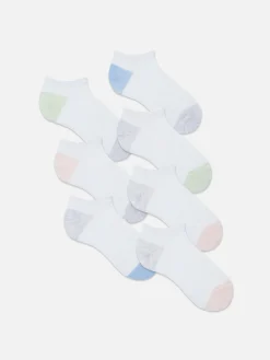 Mujer Primark Calcetines|Pack De 7 Calcetines Bajos Con Panel En Contraste