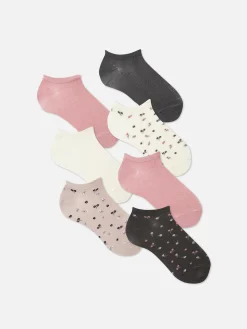 Mujer Primark Calcetines|Pack De 7 Calcetines Bajos Con Dibujos Variados
