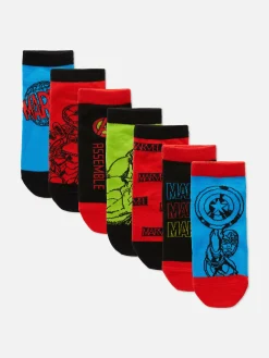 Niños Primark Calcetines|Pack De 7 Calcetines De Los Vengadores De Marvel