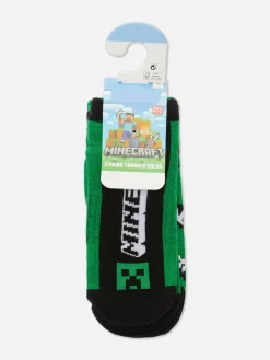 Niños Primark Calcetines|Pack De 3 Calcetines Deportivos De Minecraft
