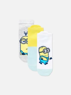Mujer Primark Calcetines|Pack De 3 Calcetines Deportivos De Los Minions