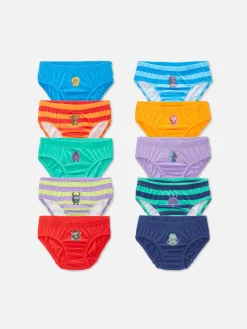 Niños Primark Ropa Interior|Pack De 10 Calzoncillos Con Estampado De Monstruos
