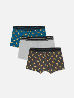 Hombre Primark Ropa Interior|Pack De 3 Calzoncillos Con Estampado De Comida