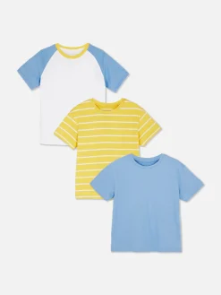 Niños Primark Tops Y Camisetas|Pack De 3 Camisetas De Manga Corta Surtidas