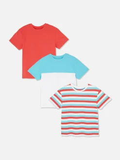 Niños Primark Tops Y Camisetas|Pack De 3 Camisetas De Manga Corta Surtidas
