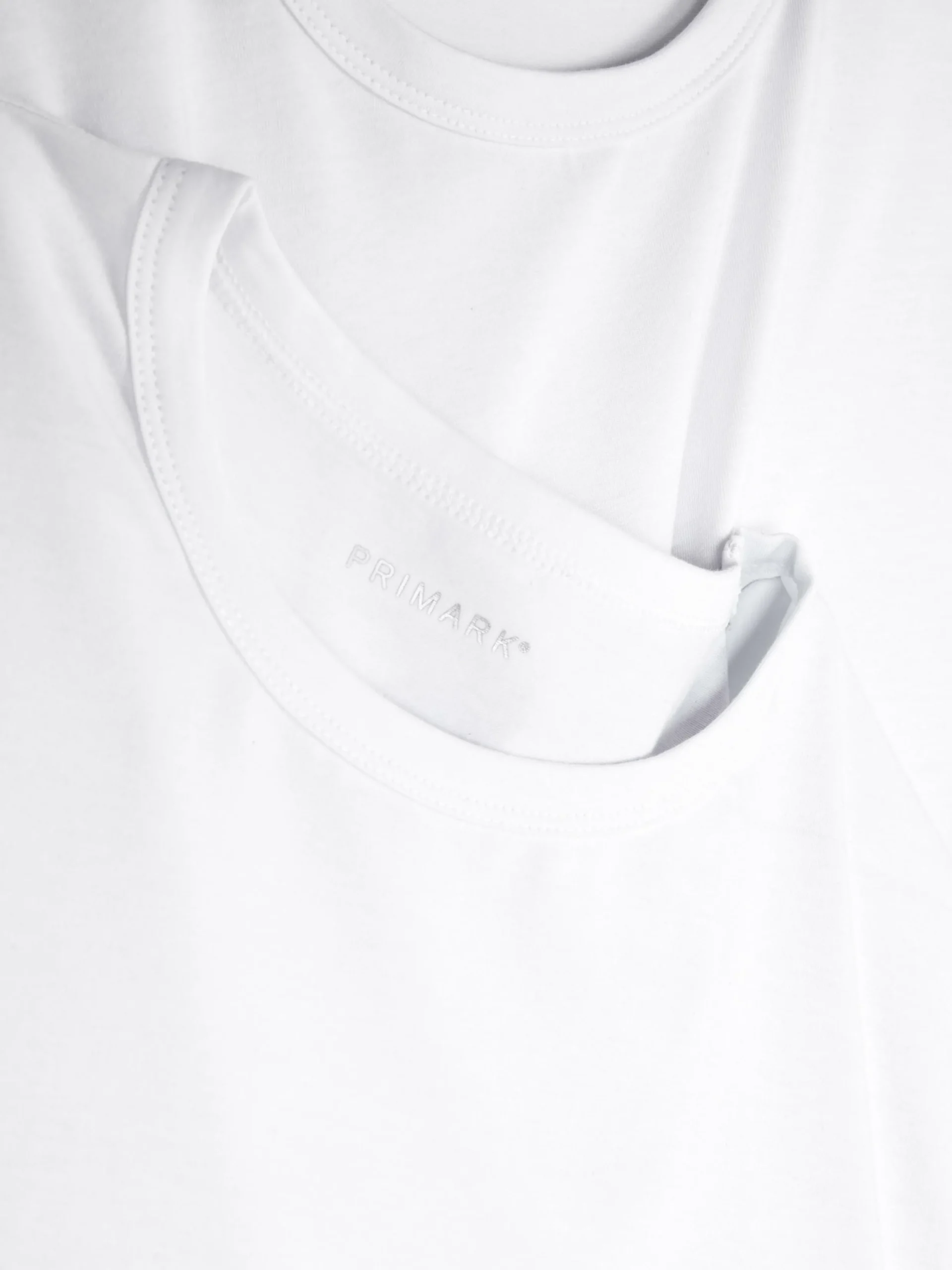 Hombre Primark Ropa Interior|Tops Y Camisetas|Pack De 2 Camisetas De Manga Corta Y Cuello Redondo