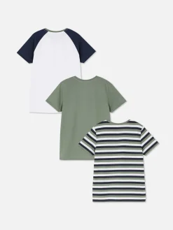 Niños Primark Tops Y Camisetas|Pack De 3 Camisetas De Manga Corta