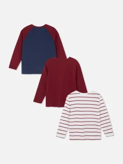 Niños Primark Tops Y Camisetas|Pack De 3 Camisetas De Manga Larga Surtidas