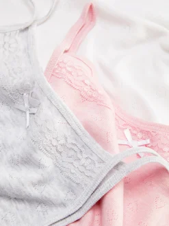 Niños Primark Ropa Interior|Pack De 3 Camisetas De Tirantes De Punto Calado