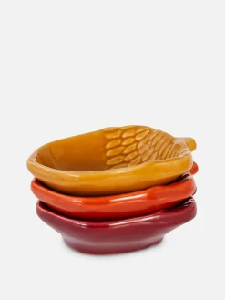 Primark Decoración Y Regalos De Halloween|Platos, Fuentes Y Boles|Pack De 3 Cuencos Pequeños Con Forma De Bellota