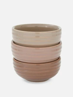 Primark Platos, Fuentes Y Boles|Menaje|Pack De 3 Cuencos Pequeños Estriados