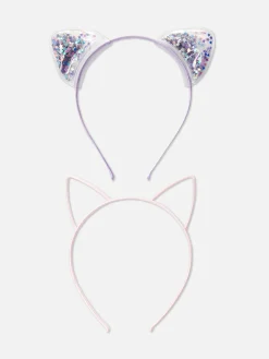 Niños Primark Accesorios Para El Pelo|Pack De 2 Diademas Con Orejas De Gato
