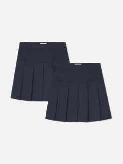 Niños Primark Faldas|Pack De 2 Faldas Plisadas Escolares Para Niña Mayor