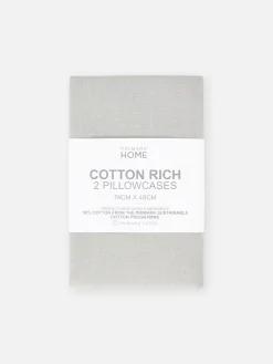 Primark Sábanas Y Fundas De Almohada|Pack De 2 Fundas De Almohada Básicas