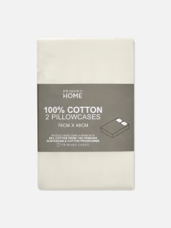Primark Sábanas Y Fundas De Almohada|Pack De 2 Fundas De Almohada De Satén