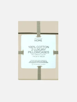 Primark Sábanas Y Fundas De Almohada|Pack De 2 Fundas De Almohada De 300 Hilos