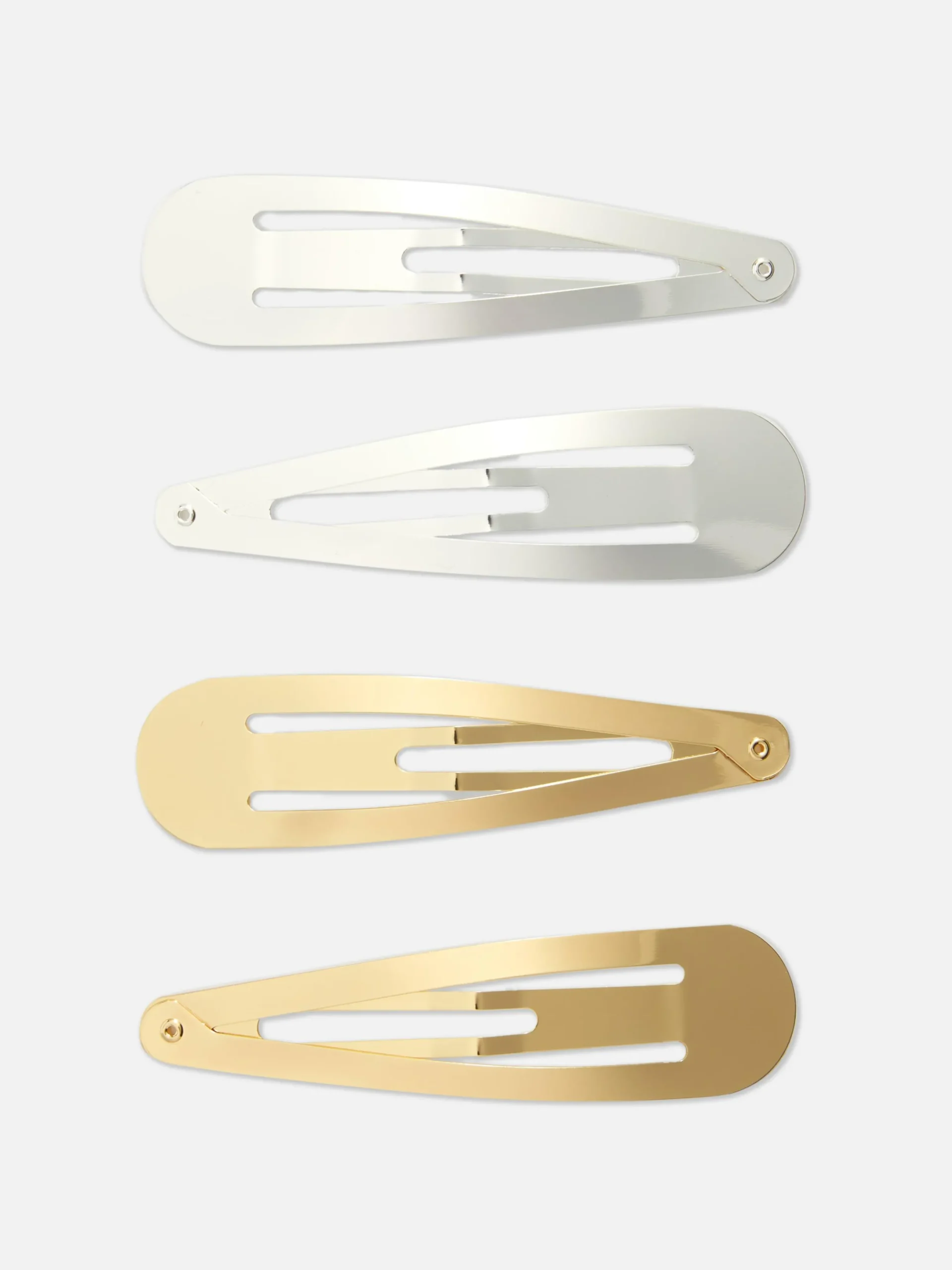 Mujer Primark Accesorios Para El Pelo|Pack De 4 Horquillas A Presión Metálicas