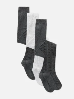 Niños Primark Calcetines Y Medias|Pack De 3 Leotardos De Punto De Ochos