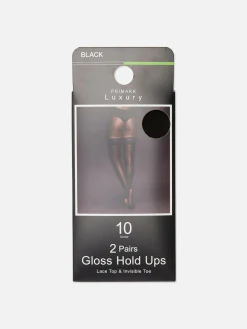 Mujer Primark Medias|Pack De 2 Medias De Liga Brillantes De 10 Deniers