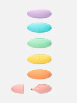 Niños Primark Lápices De Colores|Pack De 6 Minirotuladores Fluorescentes