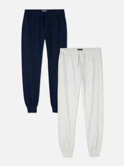 Hombre Primark Pijama|Pack De 2 Pantalones De Pijama De Punto