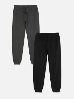 Hombre Primark Pijama|Pack De 2 Pantalones De Pijama En Tejido Gofrado