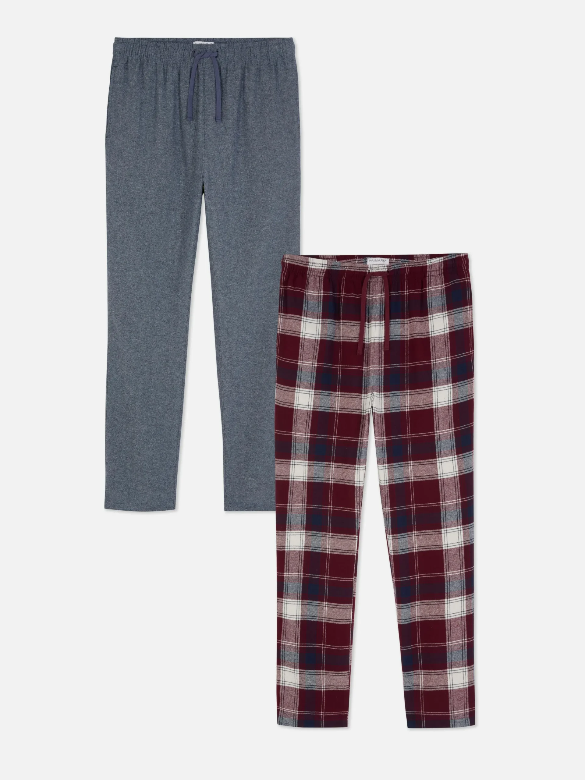 Hombre Primark Pijama|Pack De 2 Pantalones De Pijama Cepillados