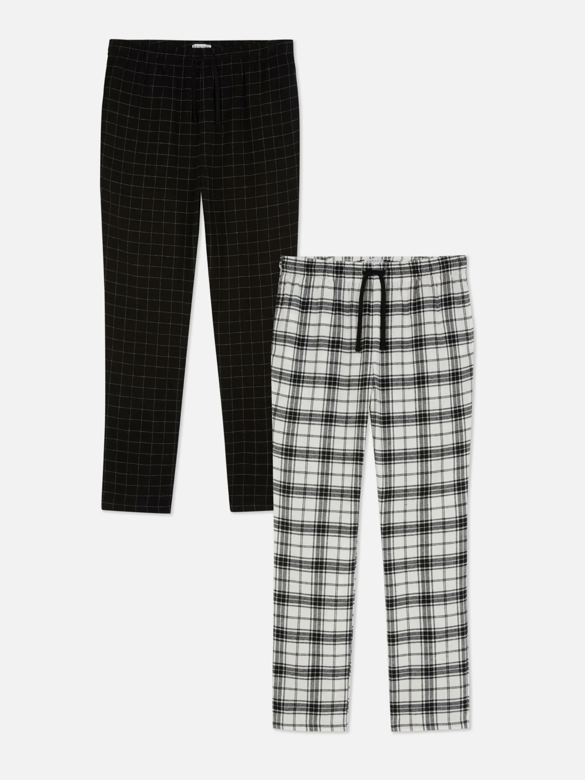 Hombre Primark Pijama|Pack De 2 Pantalones De Pijama A Cuadros