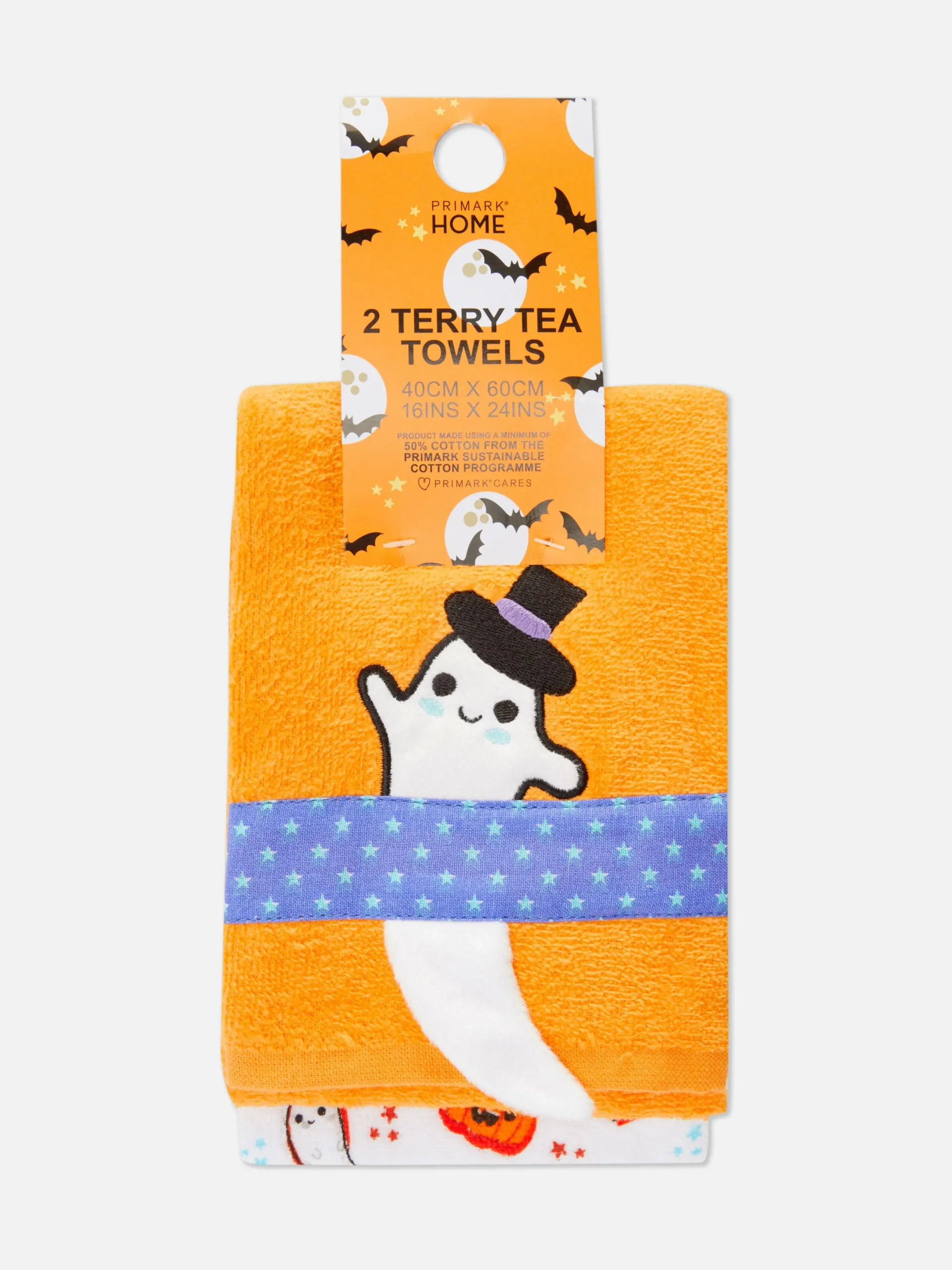 Primark Decoración Y Regalos De Halloween|Menaje|Pack De 2 Paños De Cocina De Halloween