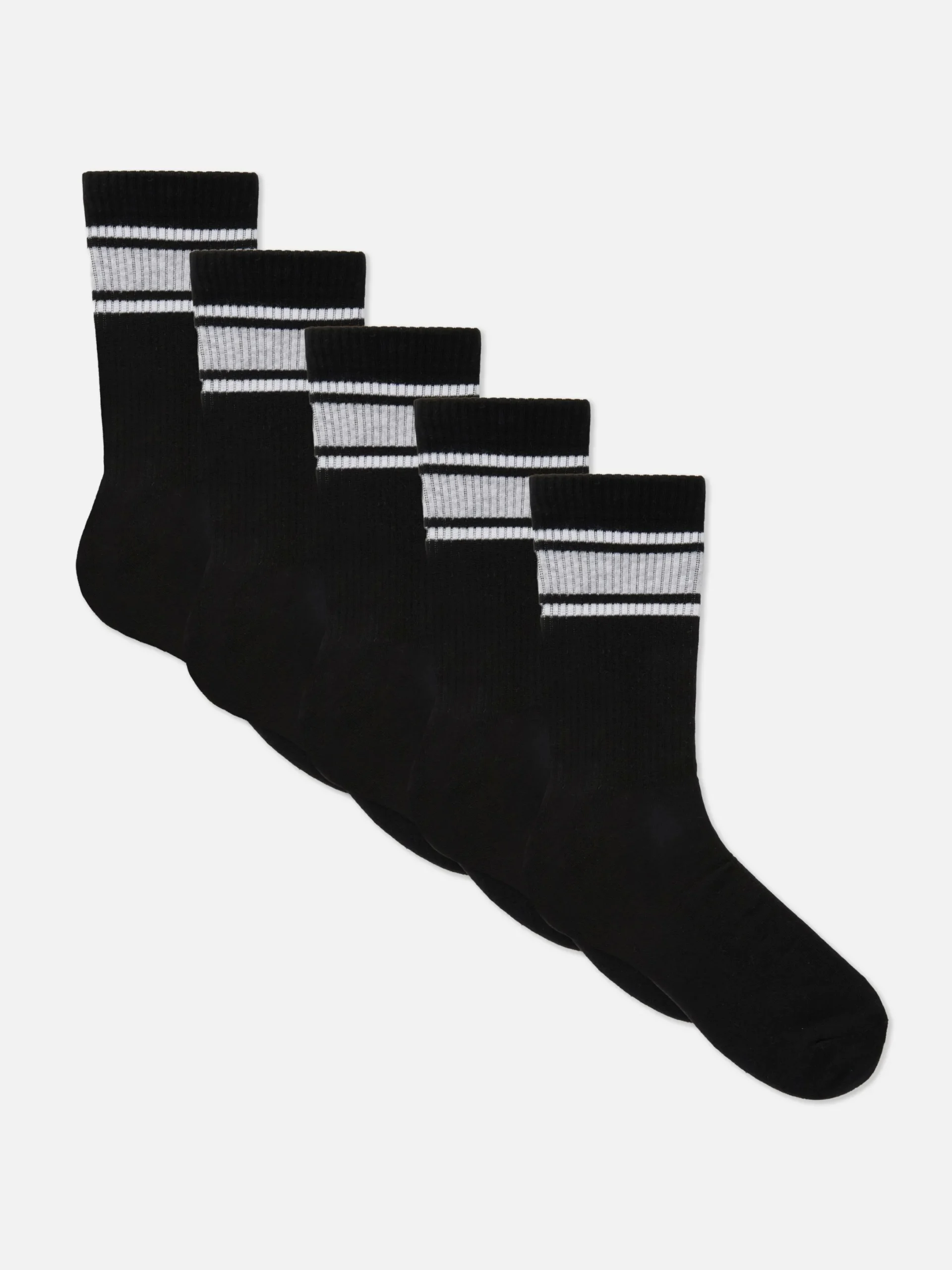 Hombre Primark Calcetines|Ropa Deportiva|Pack De 5 Pares De Calcetines Deportivos A Rayas