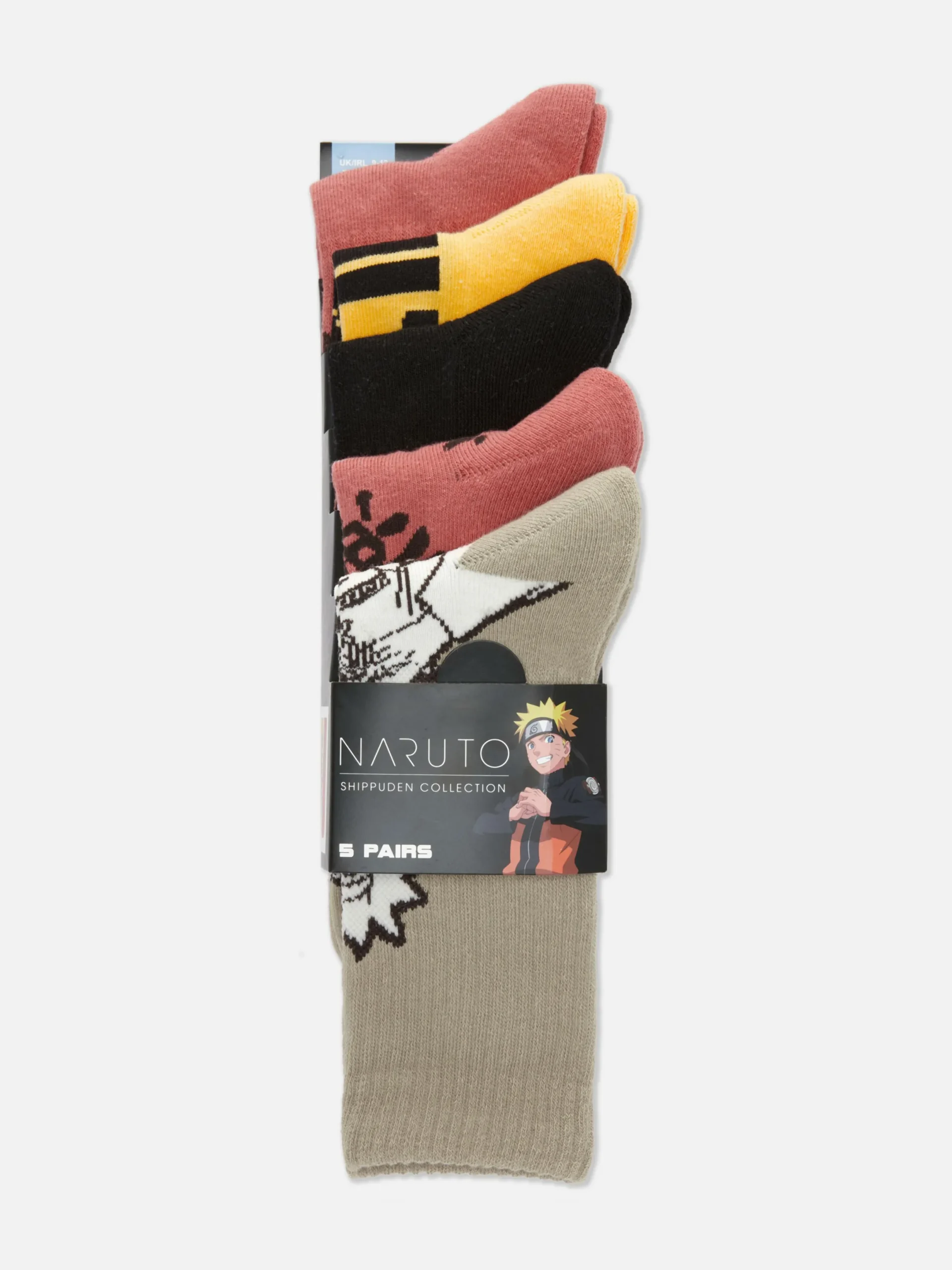 Hombre Primark Calcetines|Pack De 5 Pares De Calcetines Bajos De Naruto