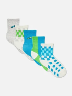 Niños Primark Calcetines|Pack De 5 Pares De Calcetines Bajos De Skateboard