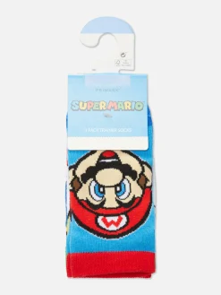 Niños Primark Calcetines|Pack De 3 Pares De Calcetines De Super Mario World