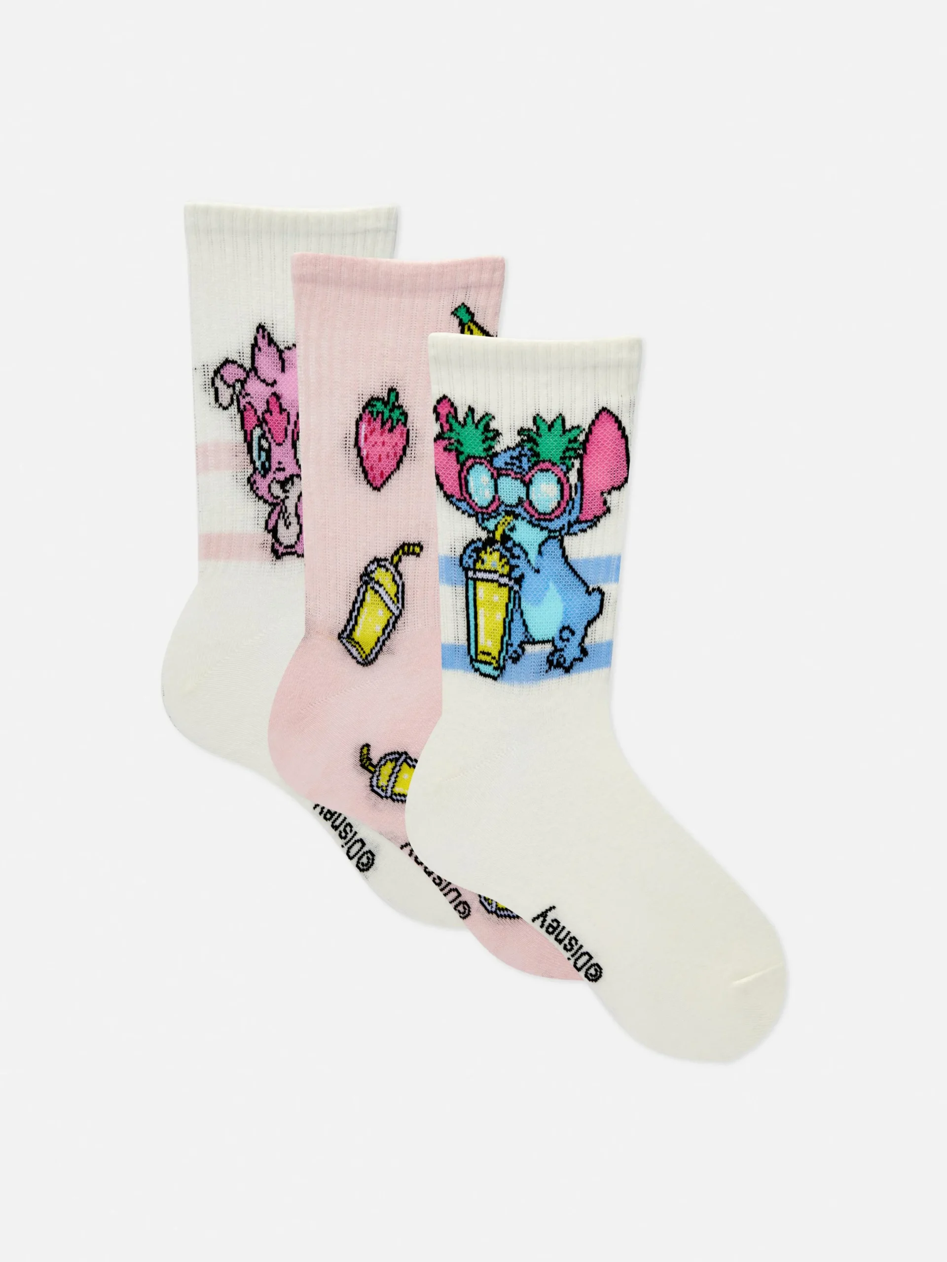 Mujer Primark Calcetines|Pack De 3 Pares De Calcetines Altos De Disney