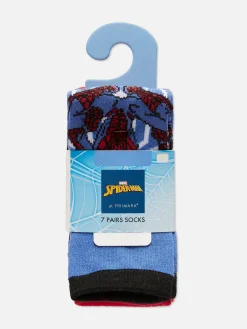 Niños Primark Calcetines|Pack De 7 Pares De Calcetines Tobilleros De Marvel