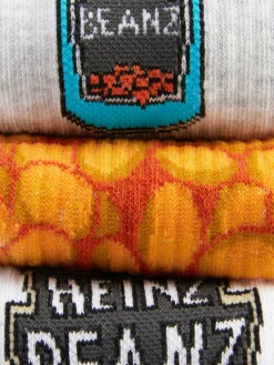 Mujer Primark Calcetines|Pack De 3 Pares De Calcetines Bajos De Alubias Heinz