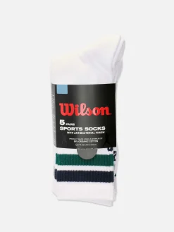 Hombre Primark Calcetines|Pack De 5 Pares De Calcetines Deportivos Wilson