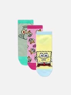 Mujer Primark Calcetines|Pack De 3 Pares De Calcetines De Bob Esponja