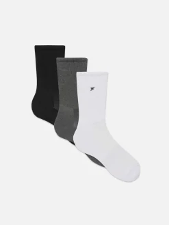 Mujer Primark Calcetines|Ropa De Gimnasio Y Deportiva|Pack De 3 Pares De Calcetines Altos Deportivos