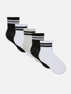 Niños Primark Calcetines|Pack De 5 Pares De Calcetines Deportivos A Rayas