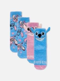 Niños Primark Calcetines Y Medias|Pack De 2 Pares De Calcetines De Stitch Y Ángel