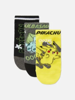 Niños Primark Calcetines|Pack De 3 Pares De Calcetines Deportivos De Pokémon