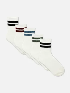 Niños Primark Calcetines|Pack De 5 Pares De Calcetines Deportivos A Rayas
