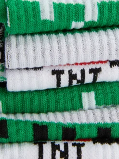 Niños Primark Calcetines|Pack De 3 Pares De Calcetines Bajos De Minecraft