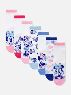 Niños Primark Calcetines Y Medias|Pack De 7 Pares De Calcetines Bajos De Minnie Mouse