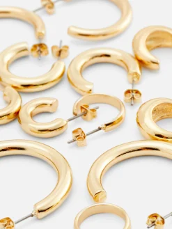 Mujer Primark Bisutería|Pack De 6 Pendientes De Aro Gruesos