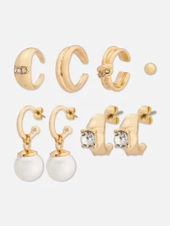 Mujer Primark Bisutería|Pack De 6 Pendientes De Strass