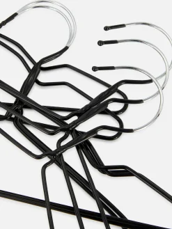 Primark Almacenamiento De Pared Y Perchas|Pack De 10 Perchas Metálicas Recubiertas