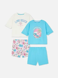 Niños Primark Pijamas Y Ropa Para Dormir|Pack De 2 Pijamas Cortos Con Estampado Gráfico