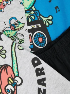 Niños Primark Pijamas Y Ropa Para Dormir|Pack De 2 Pijamas Gráficos De Gecko